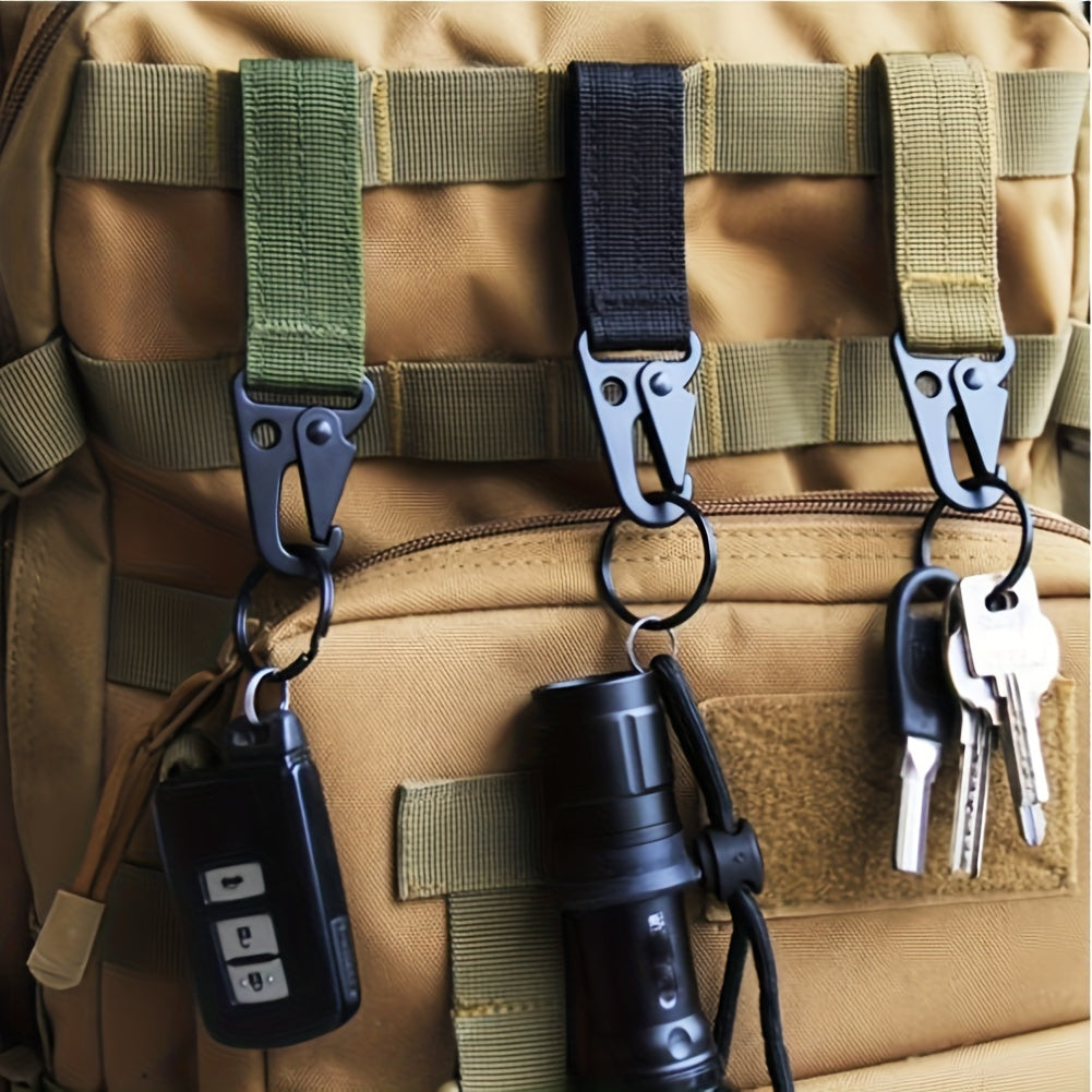 Nylon Mountaineering Key Chain with Lock Buckle