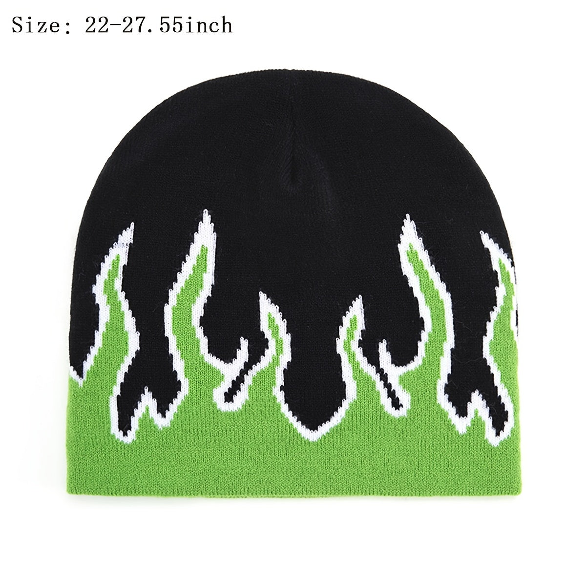 Men's Flame Pullover Hat Winter Beanie