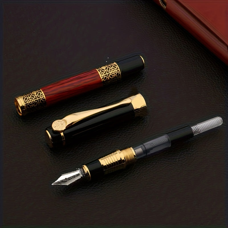 High 530 Wood Grain Fountain Pen Metal Signature Business Pen