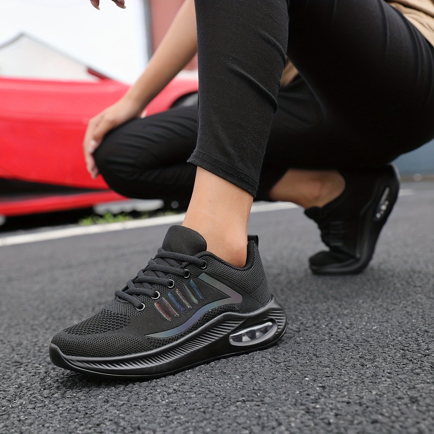 Women's Mesh Air Cushion Running Shoes Lightweight Travel Shoes