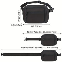 Adjustable Strap Mini Waist Bag Unisex Cow Leopard Grain