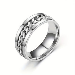 Hip Hop Style Rotatable Ring for Men