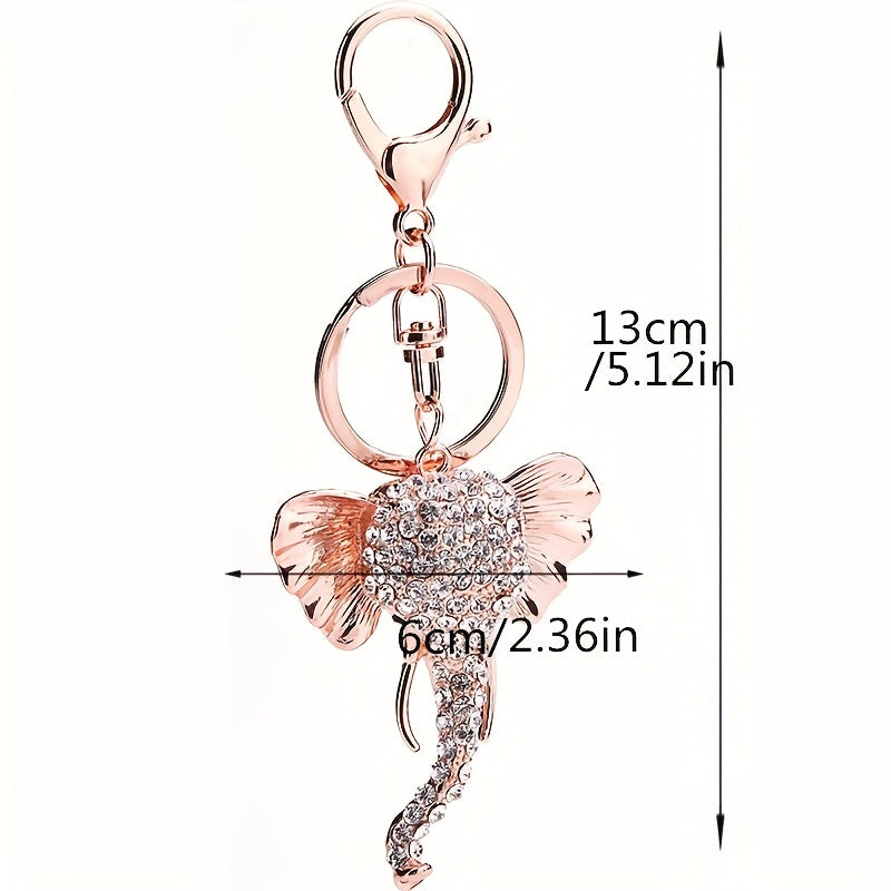 Elephant Charm Key Chain Cartoon Animal Car Key Pendant