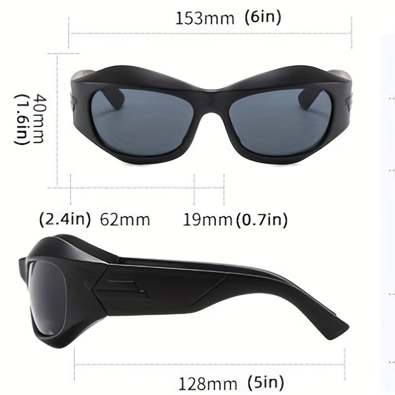 Steampunk Style Y2K Sunglasses Men's Cycling Sports Sunglasses