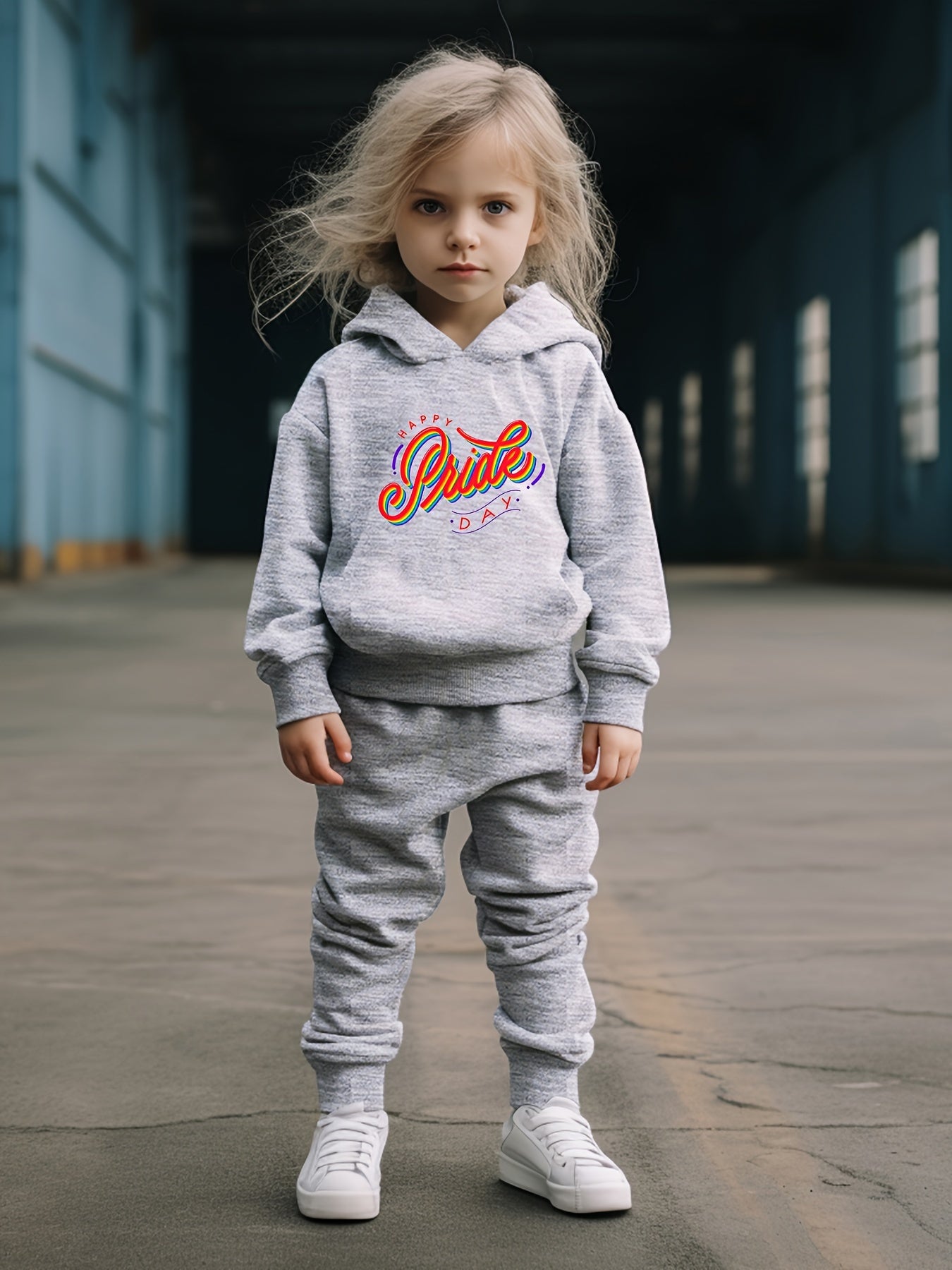 OERYUI Kids Letter Print Hoodies Pants Set Spring Fall Sports Gift