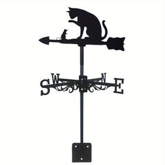 Stylish Cat & Mouse Weather Vane for Garden Decor