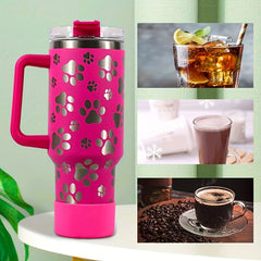 40oz Laser Cat Claw Stainless Steel Water Bottle Double Layer Vacuum Cup