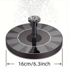 5W Solar Fountain Pump with 6 Nozzles for Bird Baths Ponds Gardens Fish Tanks