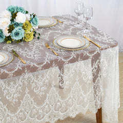 Vintage Lace Tablecloth 152x304.8cm Embroidery Anti-scalding Table Cover