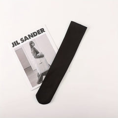 Plush Lined Socks Women's Comfy & Warm Solid Stockings
