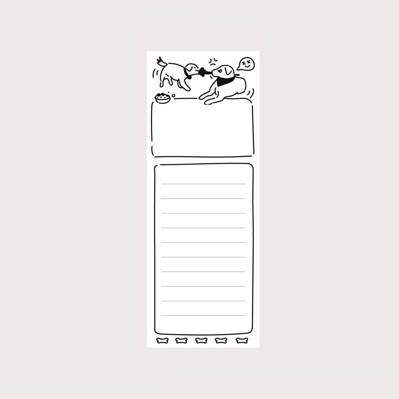 50 Sheets Animal Magnet Notepad for Fridge Grocery & Daily Tasks