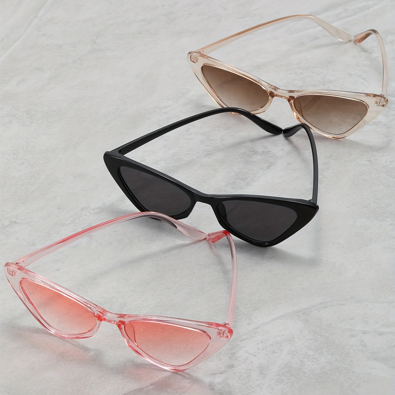 Y2K Cat Eye Sunglasses Anti Glare UV400 Sun Shades Glasses