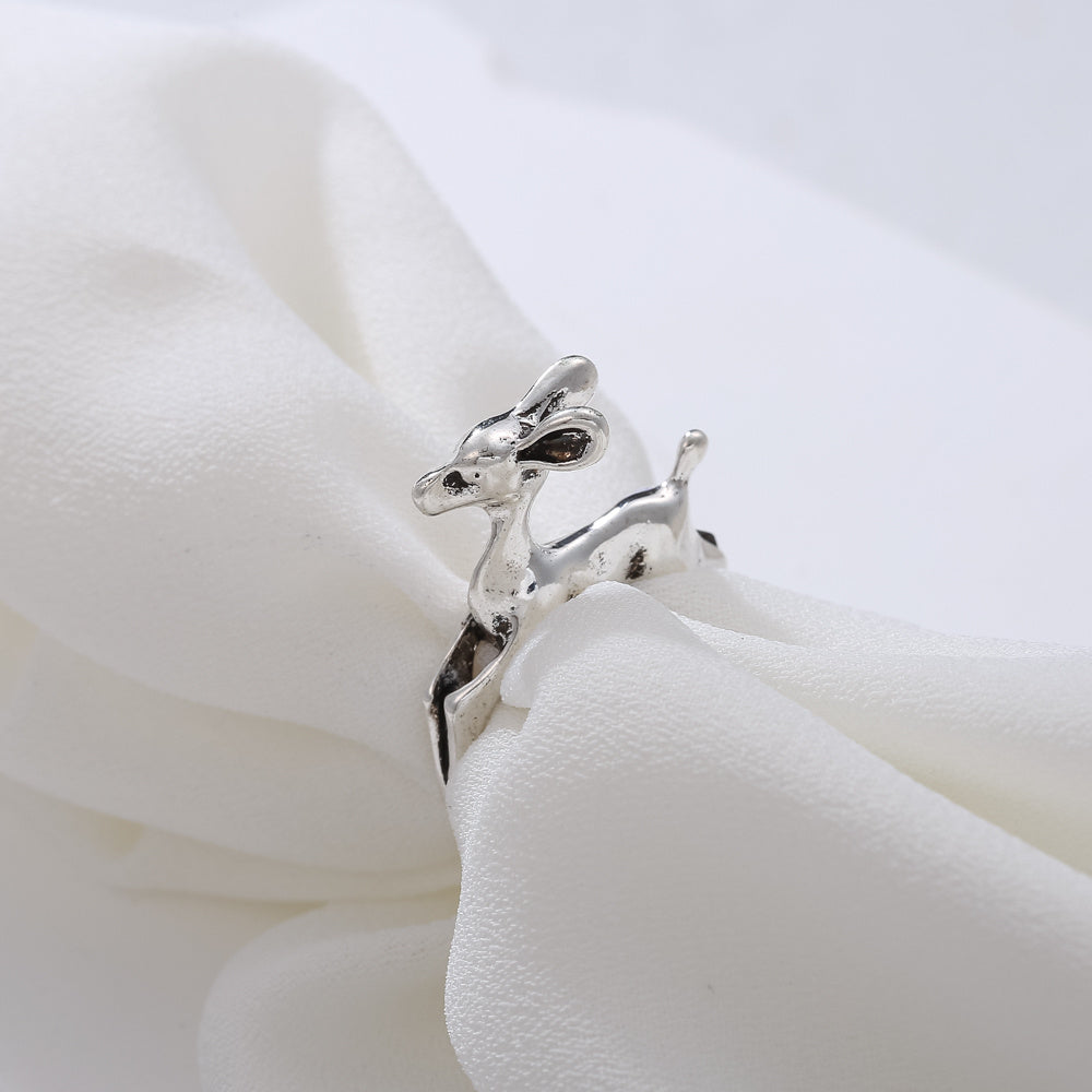 Punk Style Retro Elk Shape Men Ring Hip Hop Ring