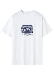 Skateboard Print Men's Graphic Crew Neck T shirt Casual Comfy Tees