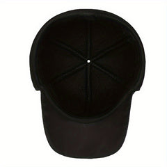 Men's Winter Ear Protection Fleece Leather Hat Outdoor Ski Cap