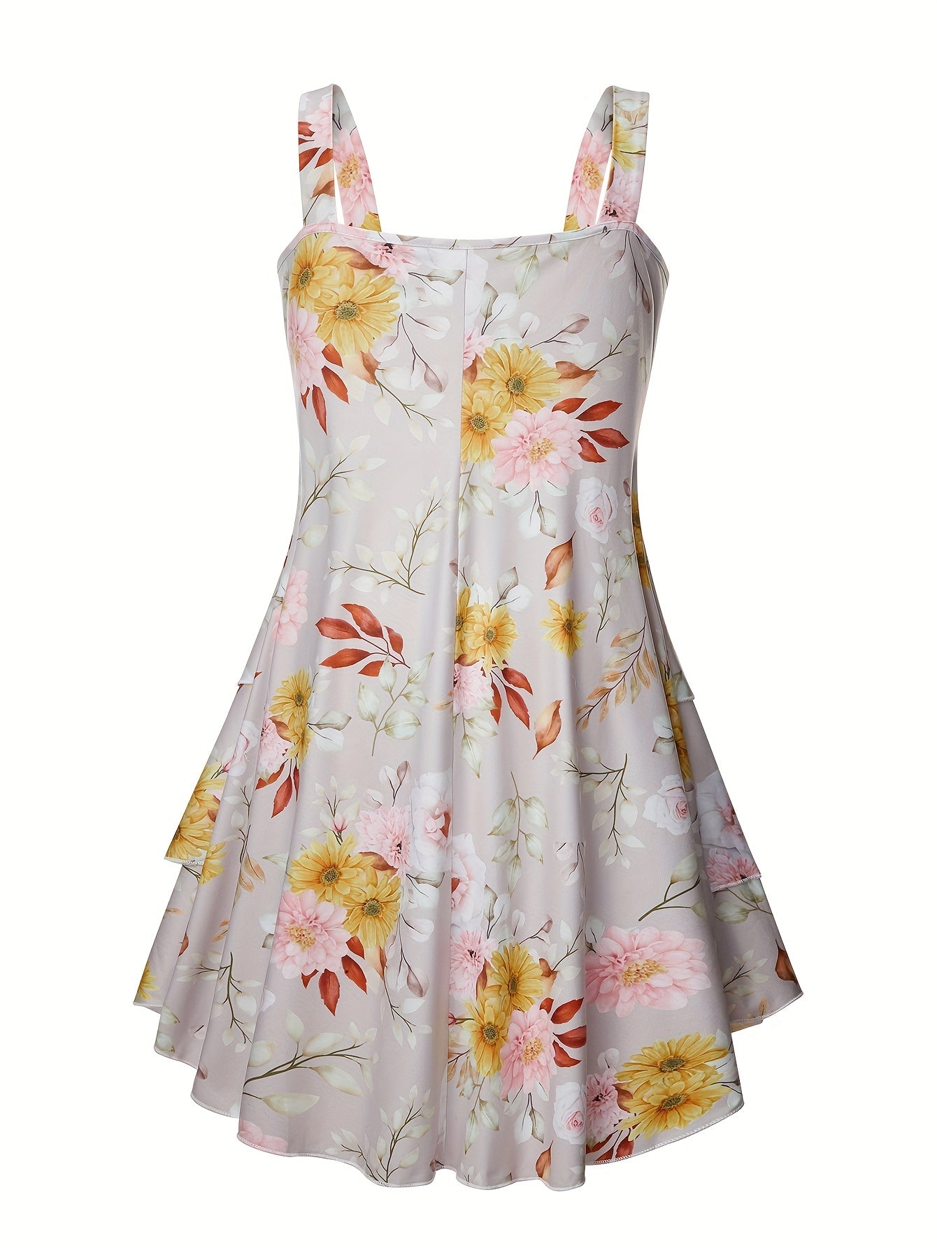  Floral Print Cami Dress