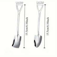4pcs Stainless Steel Spoons Watermelon Dessert Ice Cream Spoon