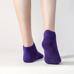 10 Pairs Women's Soft Lightweight Short Ankle Socks Solid Low Cut Stockings