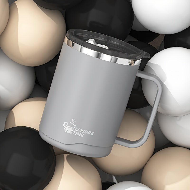 Insulated Stainless Steel Mug with Lid for Outdoor Adventures