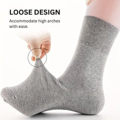 5pcs Diabetic Socks Soft Stretch Polyester & Spandex Blend