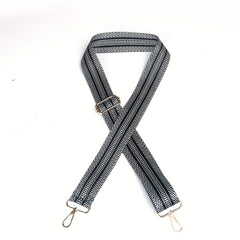 Checkered Pattern Purse Strap Adjustable Detachable Shoulder Strap Replacement