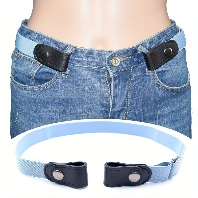 No Buckle Elastic Waist Belt Men Adjustable Comfortable Jeans Solution