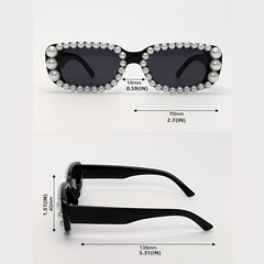 Y2K Rectangle Sunglasses Jelly Anti Glare Glasses UV400