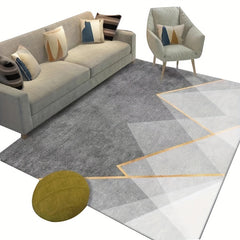 Modern Geometric Area Rug Non-slip Carpet Low Pile Floor Mat