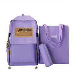 Casual Bag Sets All Match Backpack With Shoulder Bag & Pencil Bag