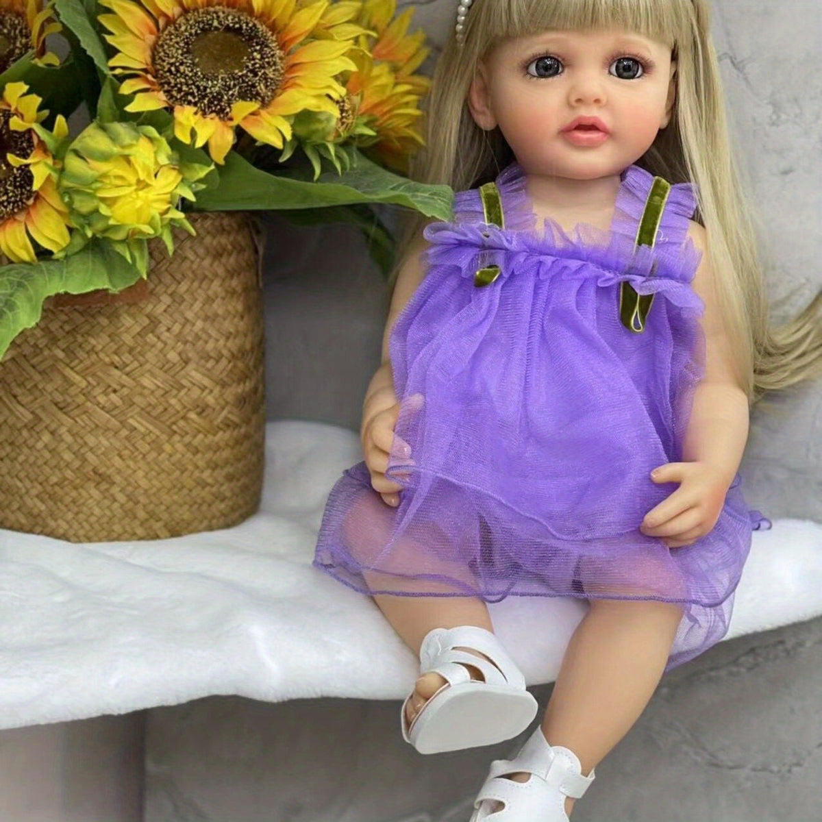 Waterproof Princess Doll with Long Hair - Ideal Gift for Kids