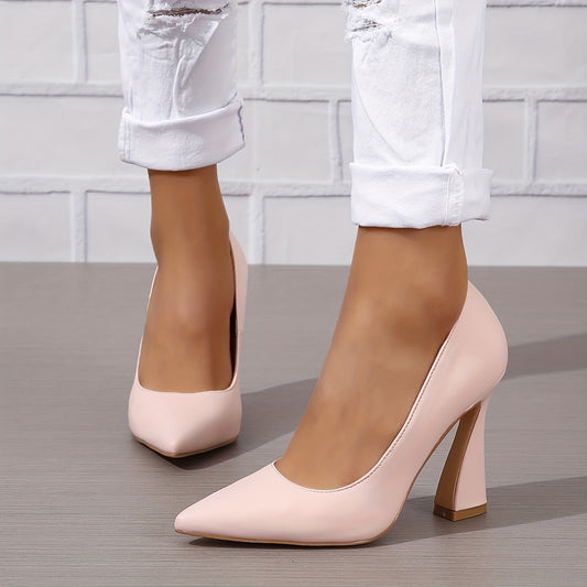 Women's Pointed Toe High Heels Slip On Pumps