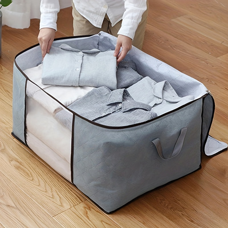 2pcs XL Quilt Storage Bags Foldable Wardrobe Clothes Home Blanket Luggage Organi