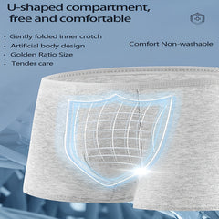 5 Pcs Men's Disposable Travel Underwear Breathable Cotton Comfort