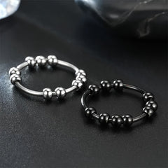 10 Beads Rotating Anxiety Ring for Couples Stress Relief