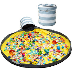 Building Bricks Toy Storage Organizer and Play Mat