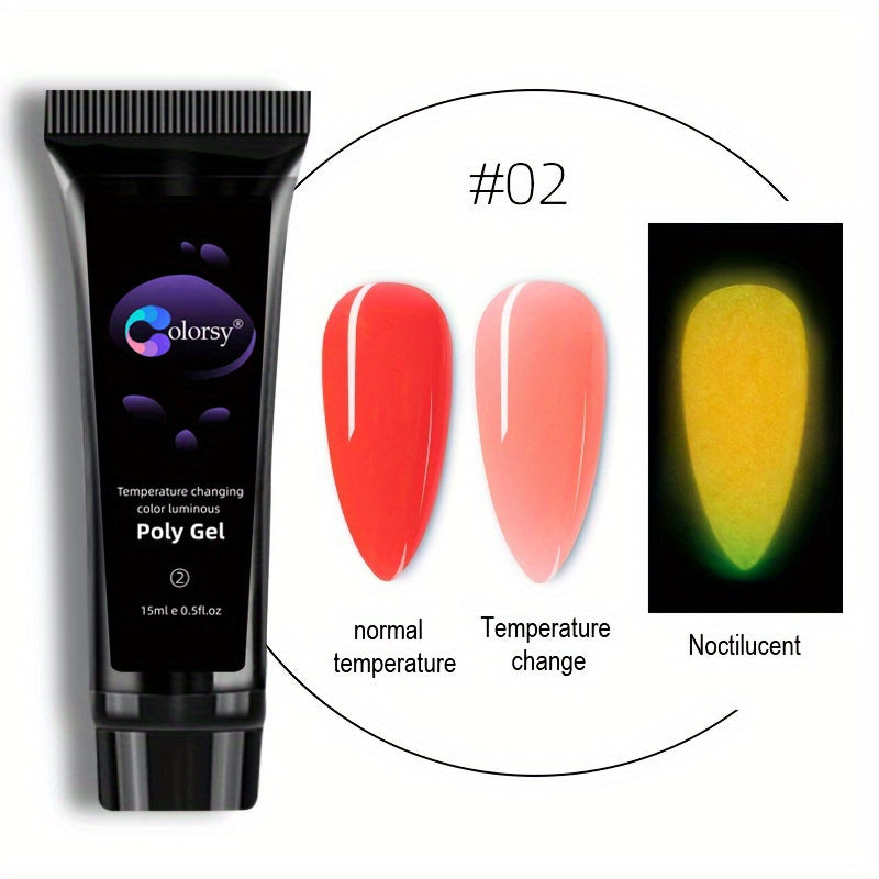 15ml Temperature Sensitive Nail Extension Gel Kit with Tips