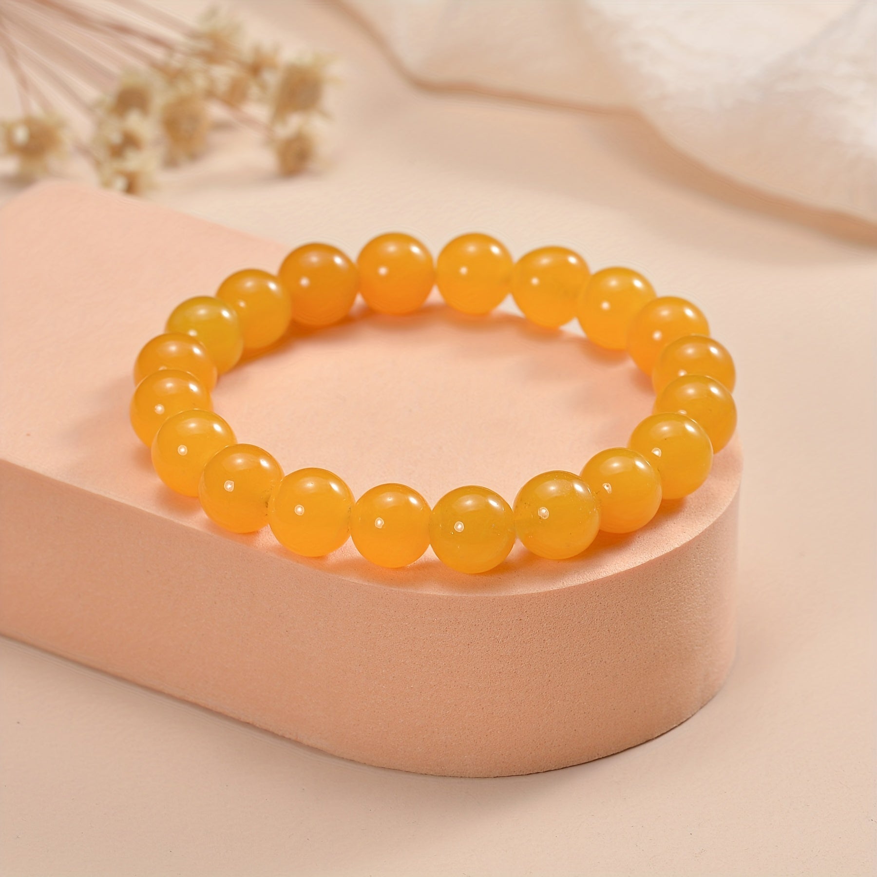 10mm Healing Stone Beaded Bracelet Unisex Stretch Bracelet