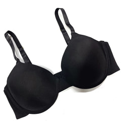  Underwire Push Up Bra Solid Full Cover Molded Cup Women's Plus