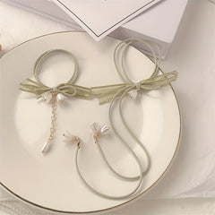 Elastic Bell Orchid Hair Tie Ribbon Hair Accessories