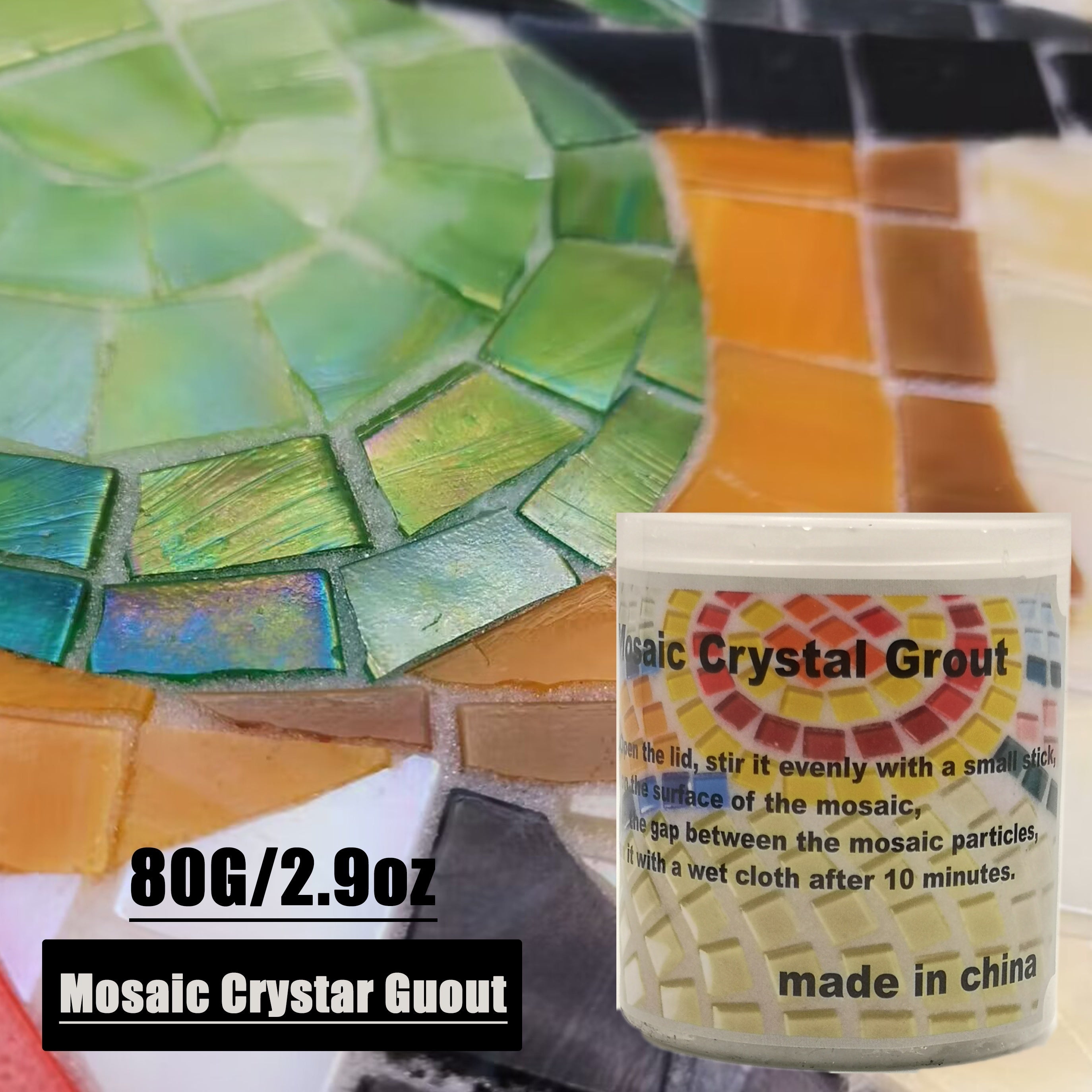 80G Crystal Translucent Grout Glue Nano Glass Tiny Beads Dilute Epoxy