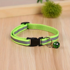 Reflective Pet Collar with Bell for Dogs and Cats