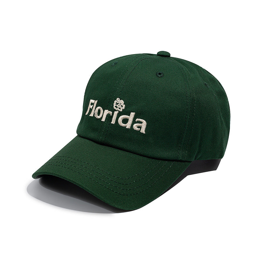 Florida Embroidery Baseball Cap Cotton Sun Hat Women Sports Hat