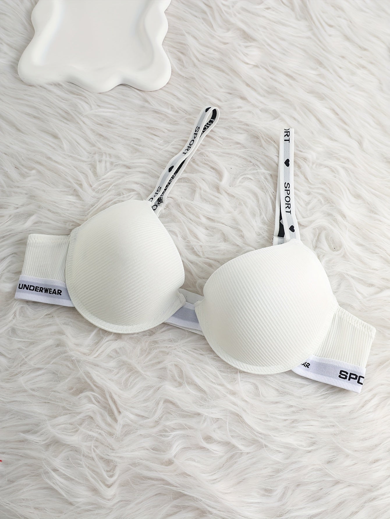Letter Straps Push Up Bra Women's Lingerie & Underwear