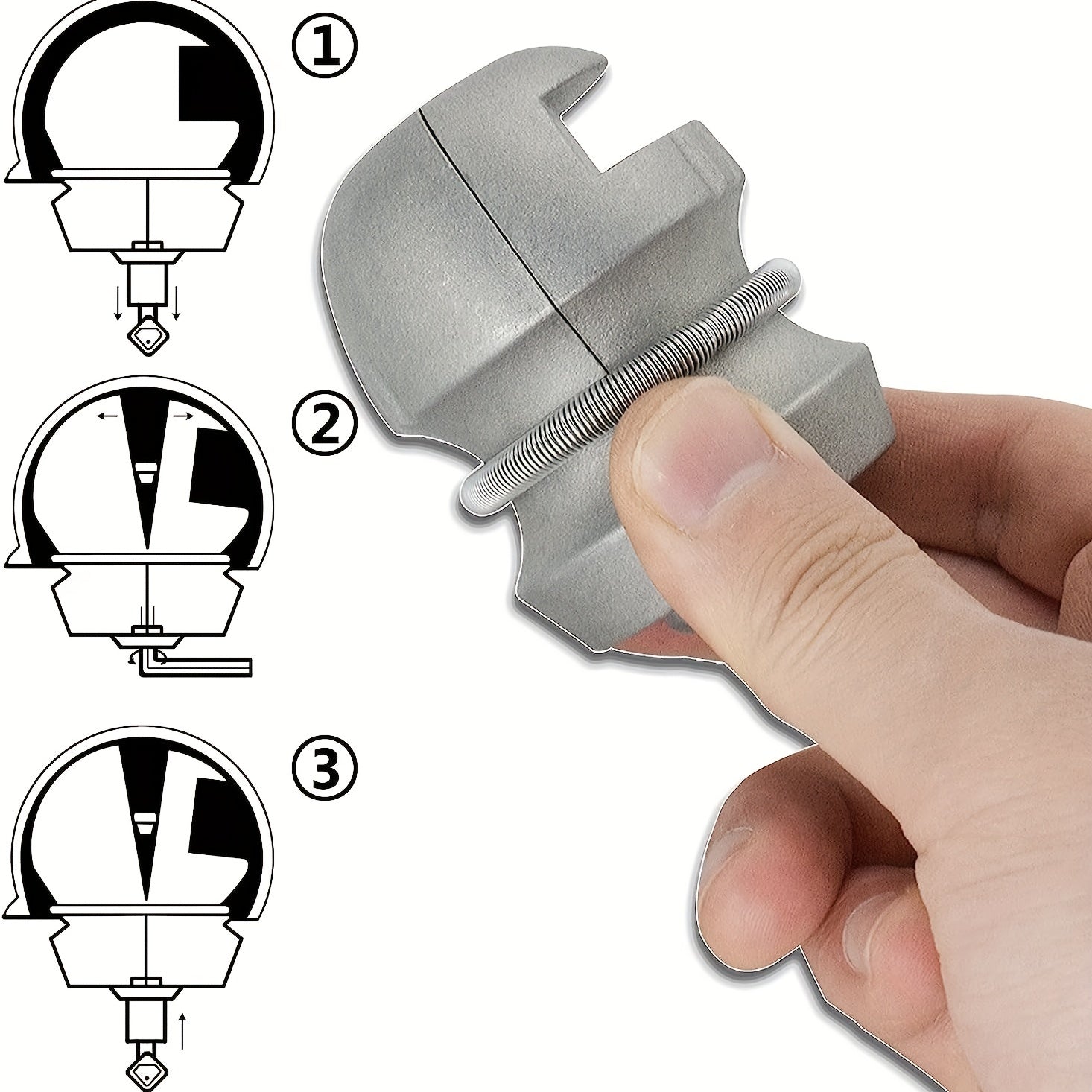 Trailer Coupling Lock Hitch Ball Lock Tow Anti Theft Universal Hitch Lock