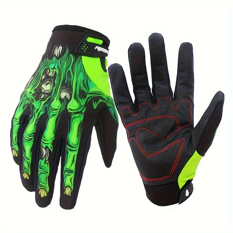 Cycling Gloves Skeleton Hand Touch Screen Warm Windproof Coldproof Gloves