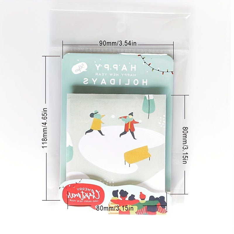 1pc Christmas Sticker Creative Label For Students