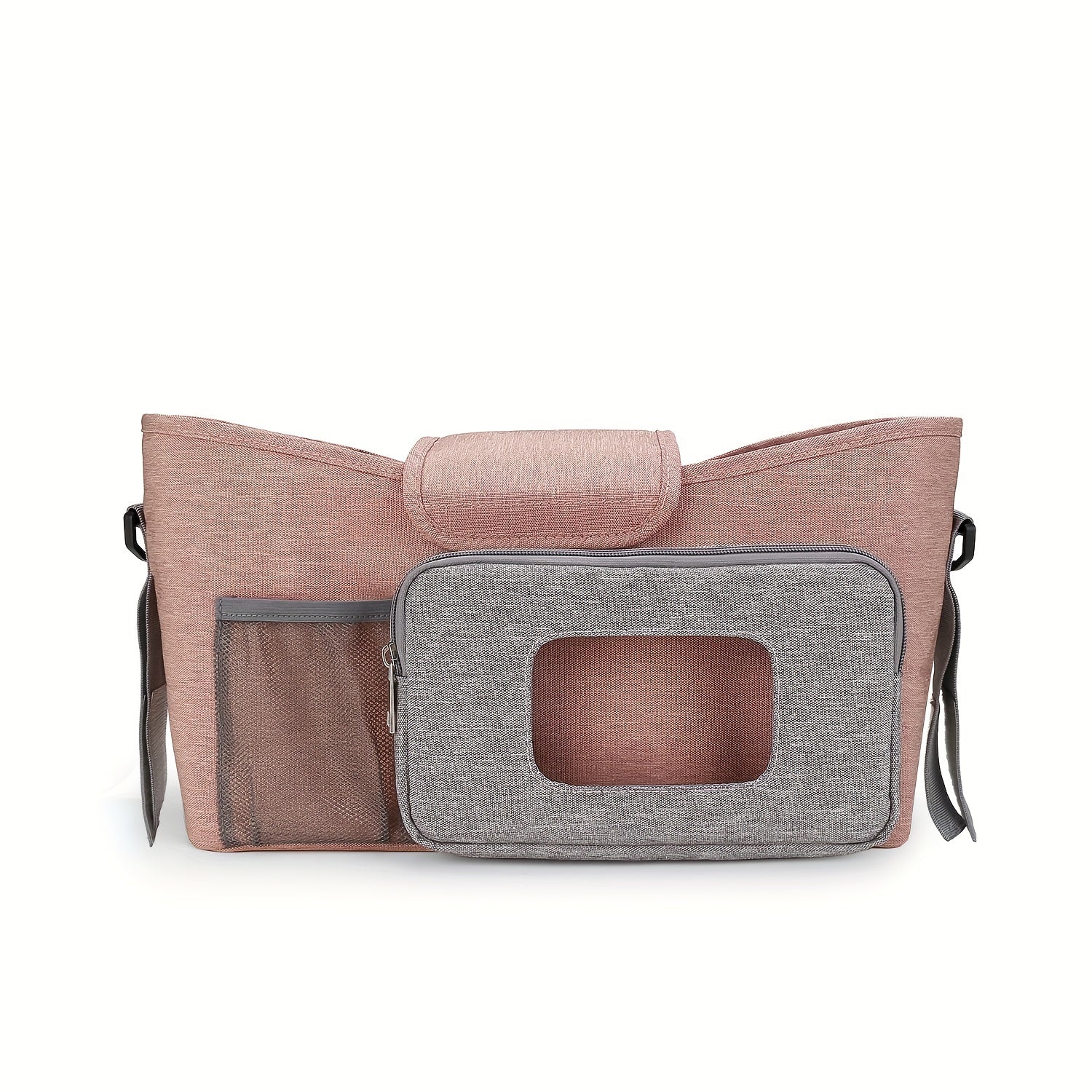 Stroller Bag for Mom and Baby - One Shoulder Mommy Bag with Wet Wipes Drawer