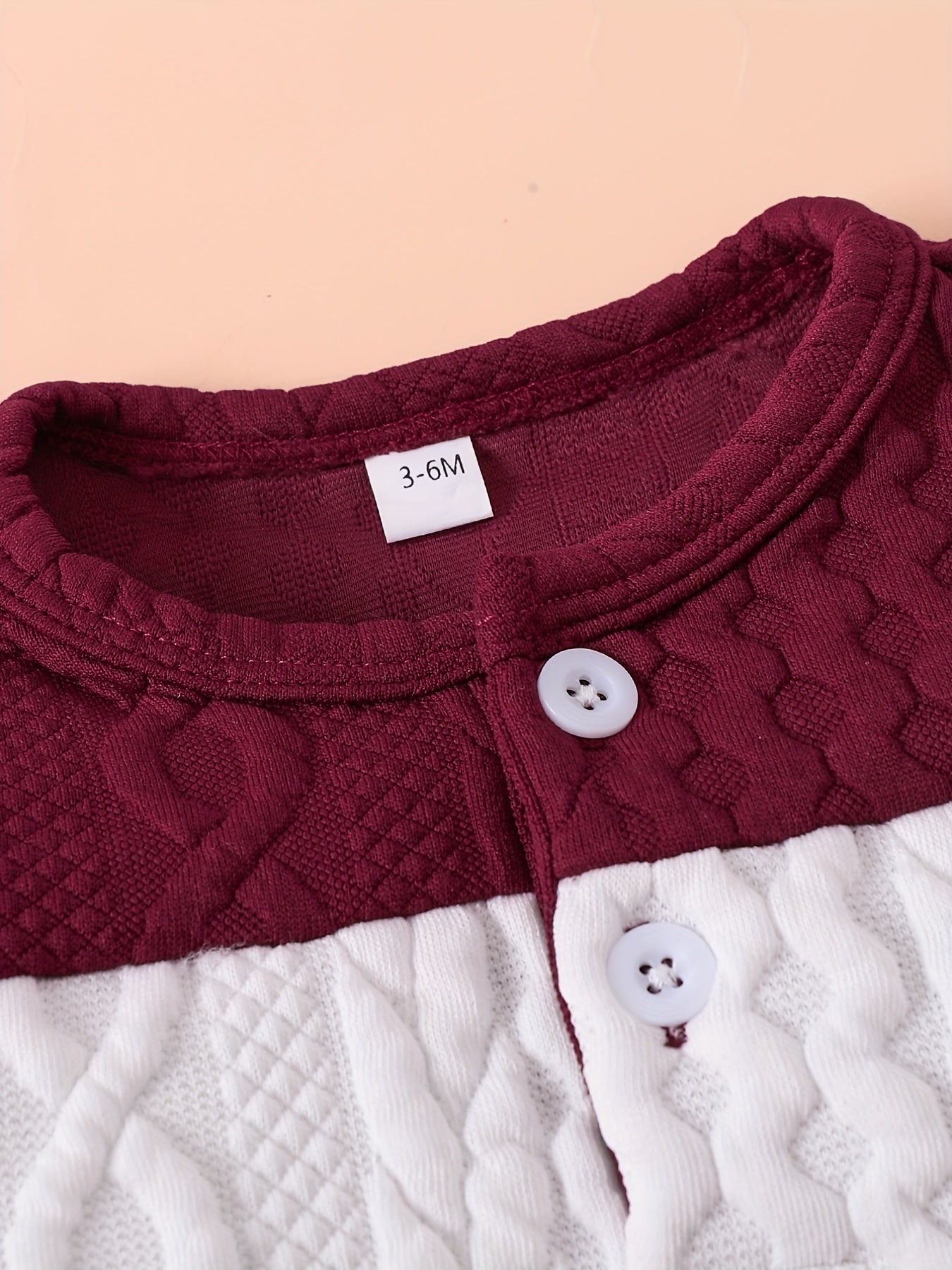 Baby Boy Long Sleeve Twisted Knit Sweatshirt Sweatpants Set