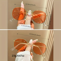 Round Metal Sunglasses Anti Glare UV400 Sun Shades For Driving