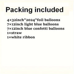 20pcs Year Theme Party Balloons Set, Number Balloons, Dark Sequin Balloons